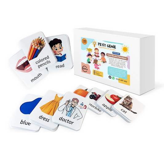 Pack 180 Cartes Éducatives مجموعة 180 بطاقة تعليمية
